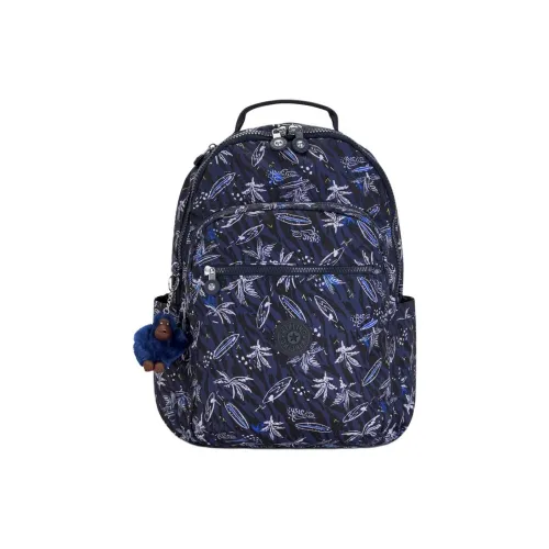 Kipling Переработанный полиэстер рюкзак большой мужской фиолетовый