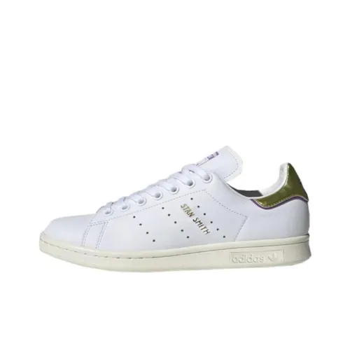 Adidas Originals Stan Smith Амортизация Износостойкие Низкие Кроссовки для скейтбординга Женские Белые Зеленые