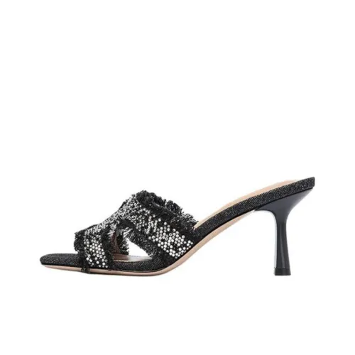 NICOLI Слипоны 7,5 см Женские Темно-серый