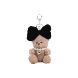 Винтажный бант, жемчужный, медведь