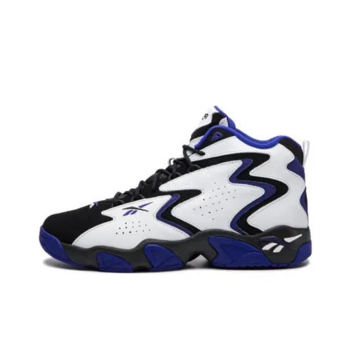 Reebok Mobius OG Износостойкий и Легкий Высокий Топ Винтажные Баскетбольные Кроссовки Мужские Белый Синий Черный