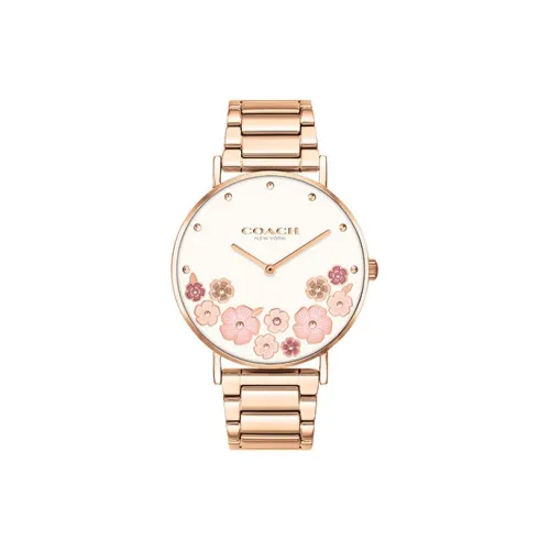 COACH Кварцевый Movement Женские Perry Часы 36mm*36mm*7,5mm Белый