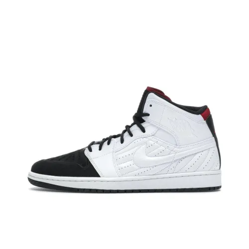 Jordan Air Jordan 1 Retro 99 Противоскользящий Устойчивый к истиранию MID Топ Винтажные баскетбольные кроссовки Унисекс Белый