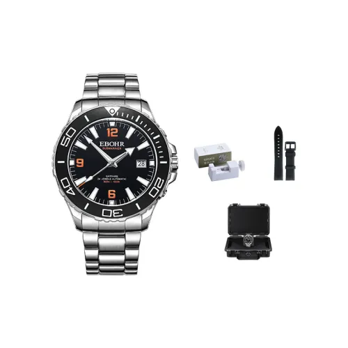 EBOHR Автоматический механический механизм Мужские часы Explorer Collection 43мм*43мм*43мм Черные