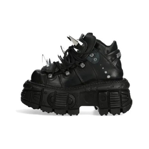 NEW ROCK массивные кроссовки унисекс черные