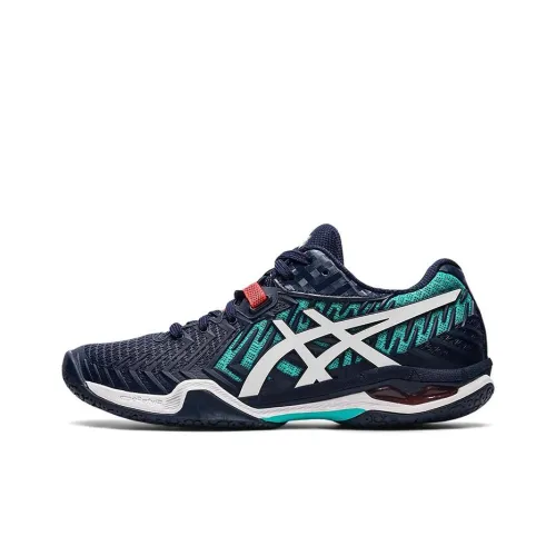 Asics Slip Resistant Abrasion Resistant Breathable Low-Top Running Shoes Women's Blue White Asics Противоскользящие Устойчивые к износу Дышащие Низкие Кроссовки для Бега Женские Синие Белые