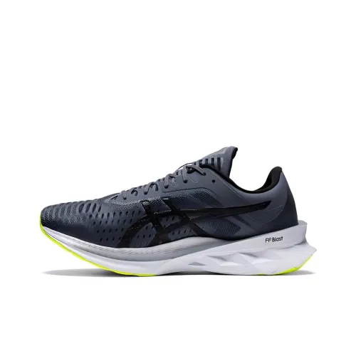 Asics Novablast 1 Амортизация Низкий Топ Беговые Кроссовки Мужские Черный Белый