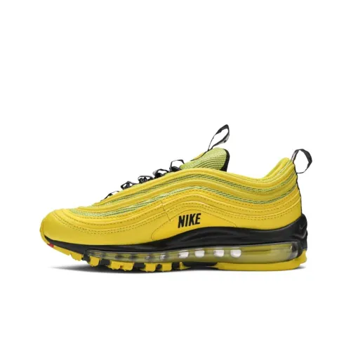Nike Air Max 97 Амортизация Износостойкие Низкие Кроссовки для Бега Унисекс Желтые