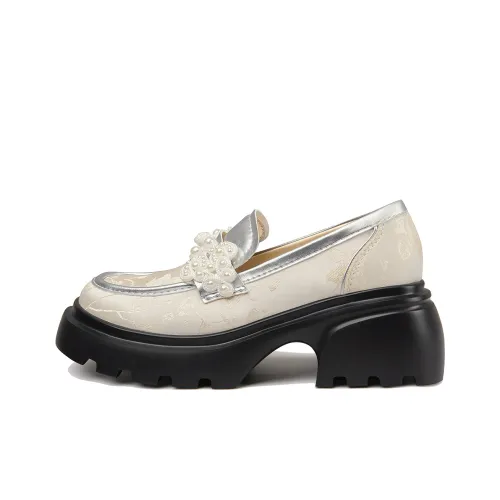 Lily Wei Лоферы Женские Светлый Абрикос