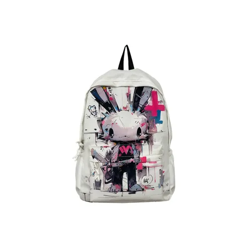 OUZIHUANG Нейлон Рюкзак Стандартный Унисекс Белый Кролик Черный Кролик