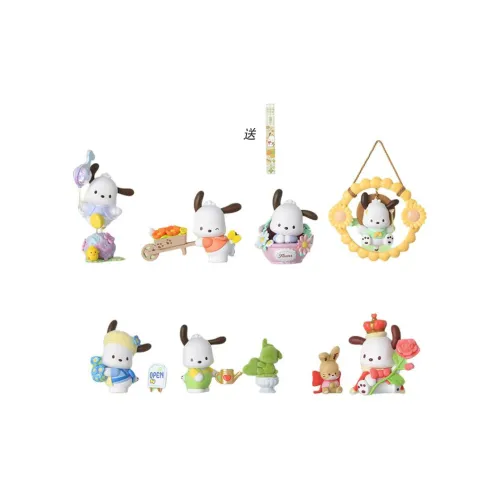 Miniso x Sanrio Series Flowers and Youth Покаччо Слепые коробки Один Mystery Коробка Целая коробка 6 шт