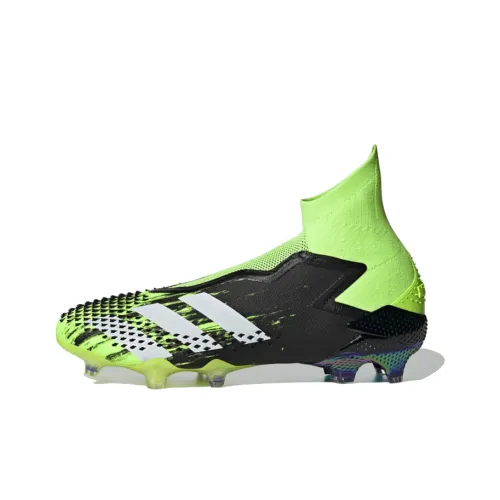 Adidas PREDATOR серия FG Твердый грунт Устойчивый к истиранию Дышащие Футбольные бутсы Мужские Зеленые Черные