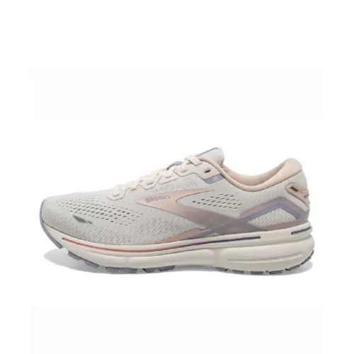 Brooks Ghost 15 Амортизация Износостойкие Низкие Кроссовки для Бега Женские Бежевые