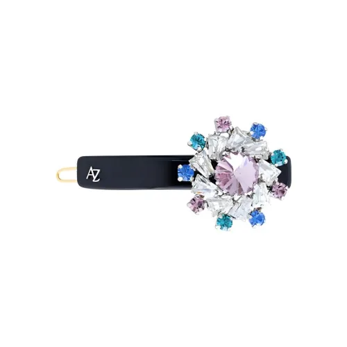 Alexandre Zouari Acetic ACID Fiber Plastic Copper Metal Artificial Crystal Hair Clips Women's Multicolor Александр Зуари Ацетат ACID Волокно Пластик Медный Металл Искусственный Кристалл Заколки для волос Женские Многоцветный