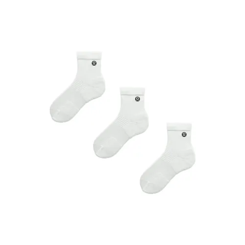 lululemon SS24 Носки Crew Женские 3 пачки Белые