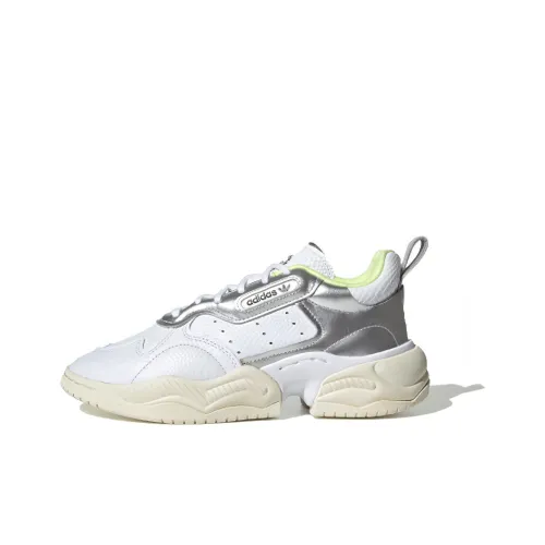 Adidas Originals Super Court RX Нескользящий Легкий Низкий Топ Повседневная Обувь Женская Белая Серебряная