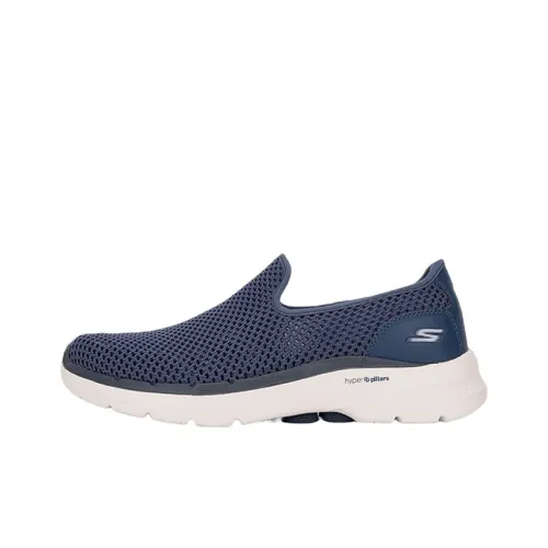 Skechers Go Walk Arch Fit Низкий Топ Повседневная Обувь Мужская Синие Белые