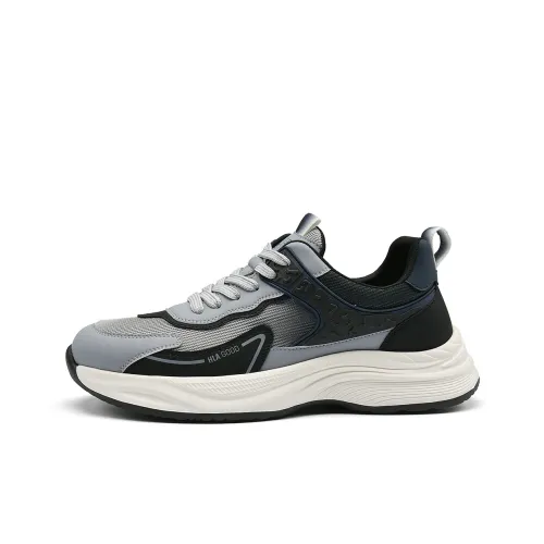 HLA Модный Дышащий Пэчворк Сетка Увеличение Высоты Повседневный Универсальный Спортивный Туфли Мужские