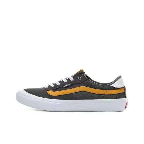 Vans TNT SG Амортизация Износостойкий MID Топ Скейтборд Кроссовки Унисекс Серый Желтый