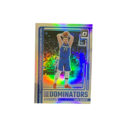 PANINI 2023 24 Optic Luka Doncic Mavericks Luka Doncic 77 Silver Refractor Star Card Refractor Card пройдет Through