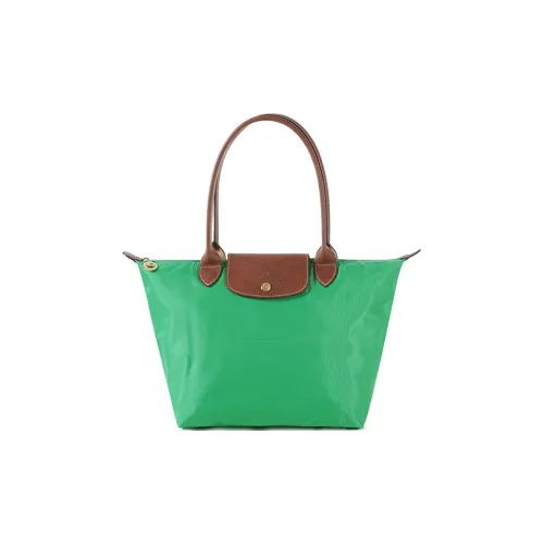 LONGCHAMP Le Pliage Переработанный полиамид Холст Пельмени Сумка Холст Сумка Сумка через плечо Женская Изумрудно-зеленый