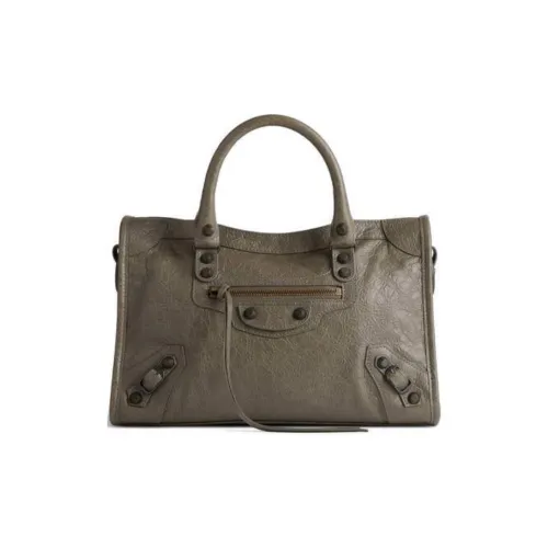 Balenciaga Lambskin Tote Bag Shopping Bag Shoulder Bag Crossbody Bag Small Women's Dark Green