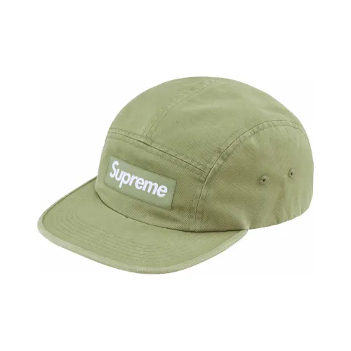 Supreme 100% хлопок саржа кепки унисекс зеленый