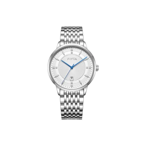 FIYTA Zhuya Collection G800020.Www Кварцевый механизм Нержавеющая сталь Ремешок Часы Мужские Белый циферблат