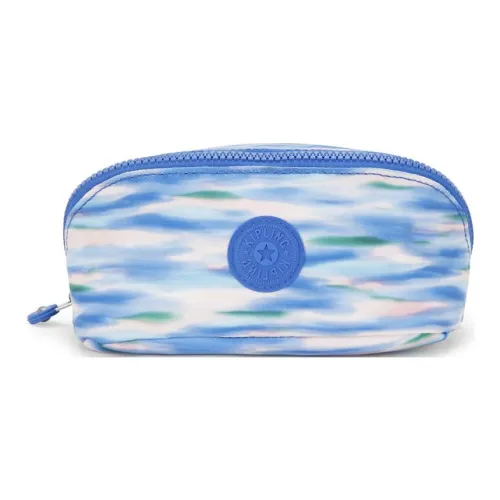 Kipling Переработанный полиэстер Туалетная сумка Маленькая Женская Светло-синяя