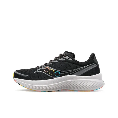 Saucony Endorphin Speed 3 Устойчивые к истиранию Низкие Беговые кроссовки Унисекс Черный Белый