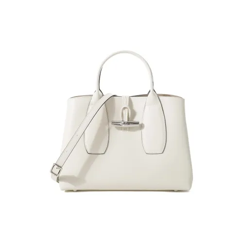 LONGCHAMP Коровья кожа Сумка Сумка через плечо Большая Сумка Женская Айвори Белый