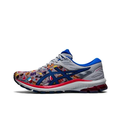 Asics GT 1000 10 Low Топ Беговые кроссовки Мужской Серый Синий