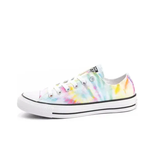 Converse Chuck Taylor All Star Tie Dye Low Топ Кеды Женские Радужный Градиентный Tie Dye