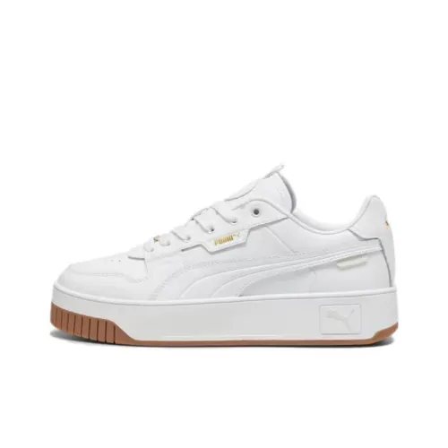 PUMA Carina Street Повседневный Низкий Топ Белый/Золото Женский