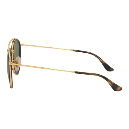 RayBan Круглые Солнцезащитные очки Унисекс Золотые