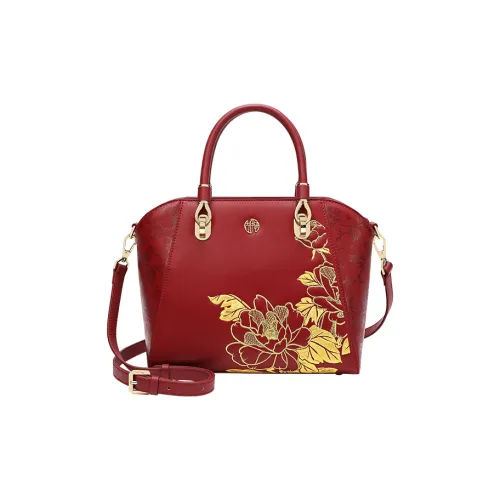 Ancient Yi Xi Коровья кожа Чонсам Мама Сумка Сумка через плечо Сумка Женская Рубиново-красная