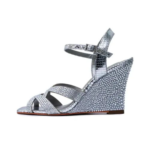 NICOLI Jaden One Ремешок Сандалии 9 см Женские Серебряные