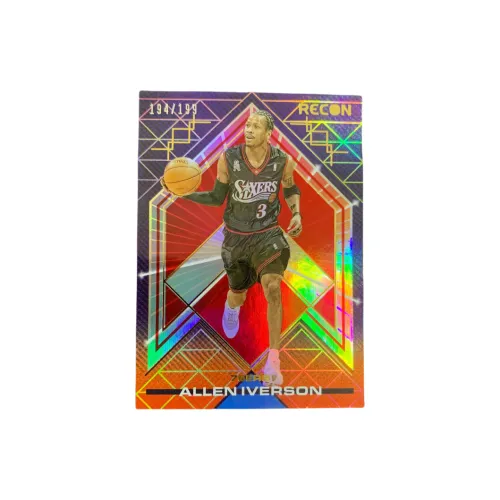 Панини 2021 22 Рекон АЛЕН ИВЕРSON 76 Лица АЛЕН ИВЕРSON Ответ 199 Рефракция Игрок Карта Коллекция