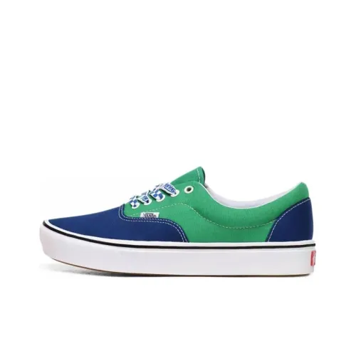 Vans Era Кружево Mix Comfycush Низкие Скейтборд Кроссовки Унисекс Синие Зеленые