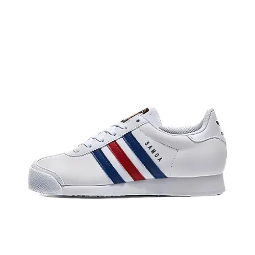 Adidas Originals Samoa Slip Resistant Abrasion Resistant Низкие Кроссовки для скейтбординга Унисекс Белый Красный Синий
