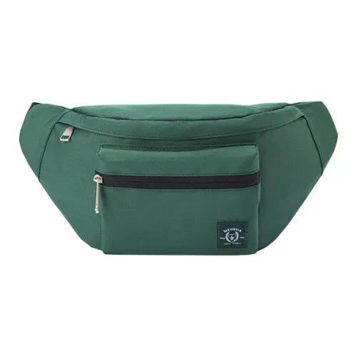 SEM R Ткань Бананка Сумка через плечо Sling Сумка Маленькая Унисекс Средняя Зеленая Хаки Черная