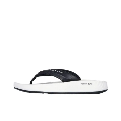 Skechers Hyper Slide Шлепанцы Мужские Белый Черный