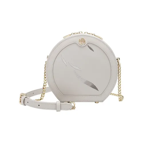 Ancient Yi Xi Коровья кожа Эксклюзивный дизайн Сумка через плечо Женская Plain White