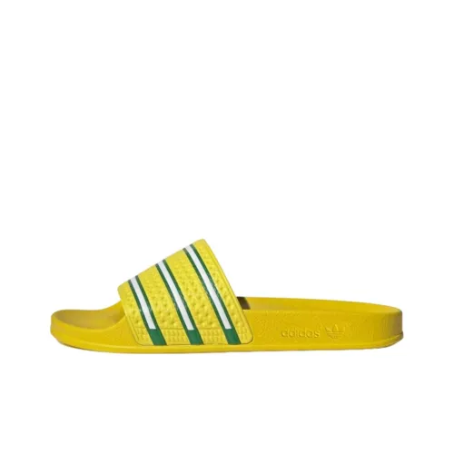 adidas Adilette Slip-resistant Slippers Unisex Yellow adidas Adilette противоскользящие слипоны унисекс желтые