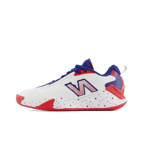 New Balance Low Топ Кроссовки для тенниса Женские Белые Синие Красные