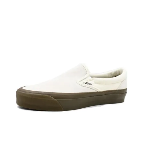 Vans Slip On Series Скейтборд Кроссовки Низкие Белые Женские