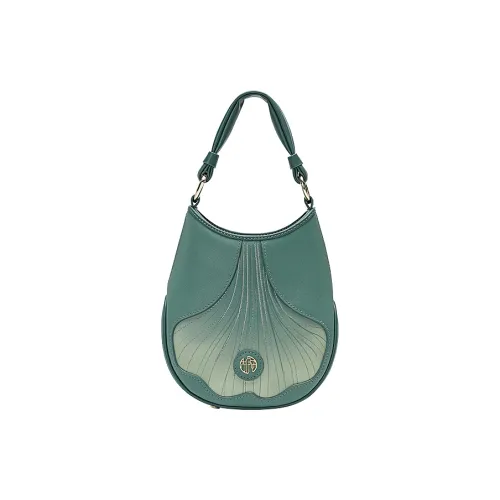 Ancient Yi Xi Коровья кожа Чонсам Сумка через плечо Маленькая Женская Сосново-зеленая