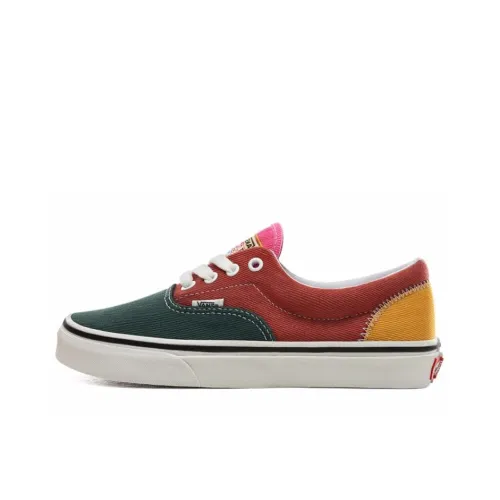 Vans Era 'MULTI Color' Низкие Кроссовки для Скейтбординга Унисекс Зеленый Красный Оранжевый