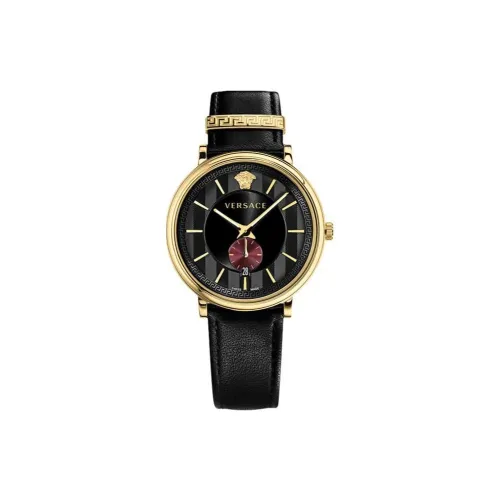 VERSACE Кварцевый механизм Мужские часы VERSACE 42мм*42мм*9мм Черный