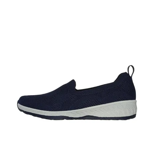 Skechers Active Up Lifted Comfy Life Low Top Casual Shoes Women's Blue Скекиерс Активный Up Поднятый Комфорт Лайф Низкий Топ Повседневная Обувь Женская Синий